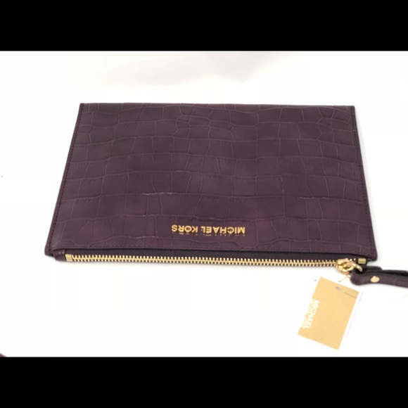 Michael kors jet set travel XL zip clutch Damson - Picture 5 of 8